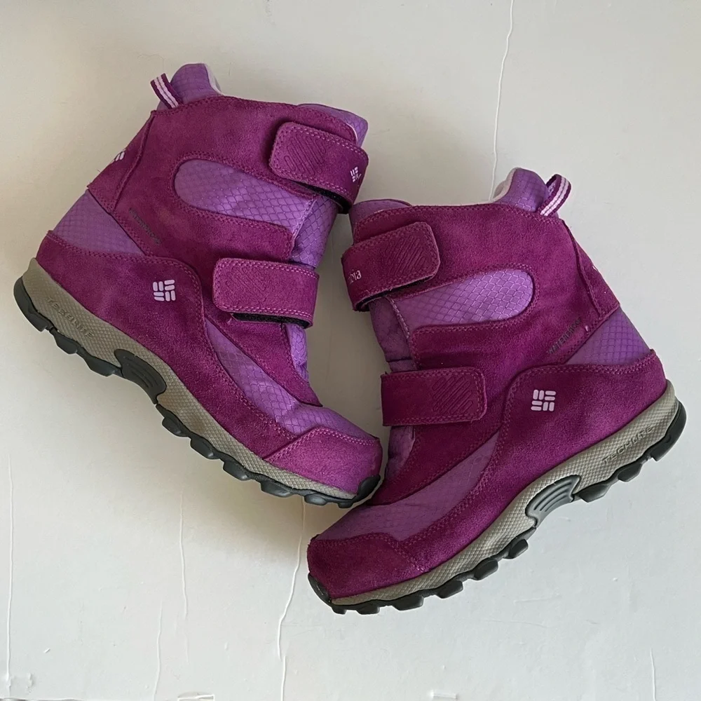 Columbia Parkers Peak Purple Snow Boots Youth 5Y / Women's 6W